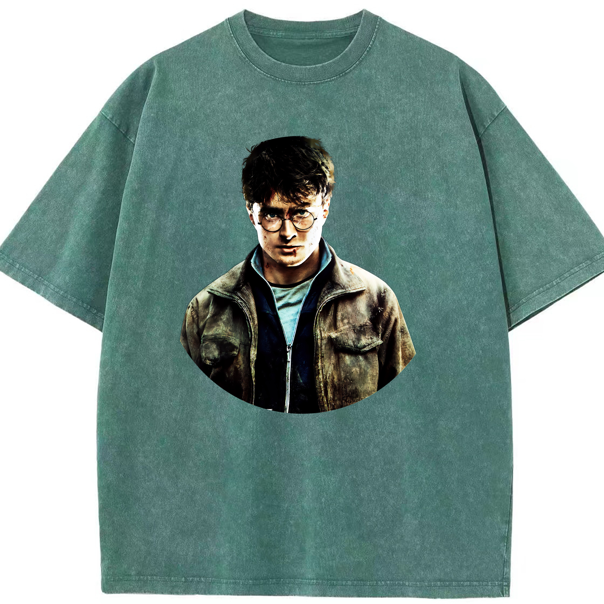 （画像用） Harry Potter ハリー・ポッターシリーズ 綿100% ヴィンテージ風 半袖Tシャツ（フロントプリント）